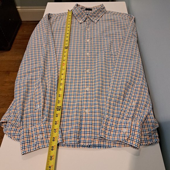 J. Crew Slim Fit men's extra large long sleeve button down plaid shirt - Picture 9 of 12